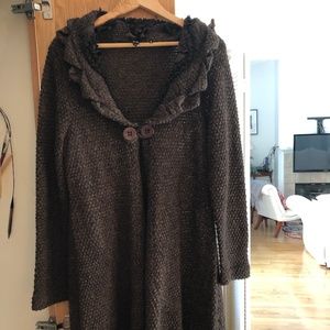 NWOT AVA Brown Cardigan